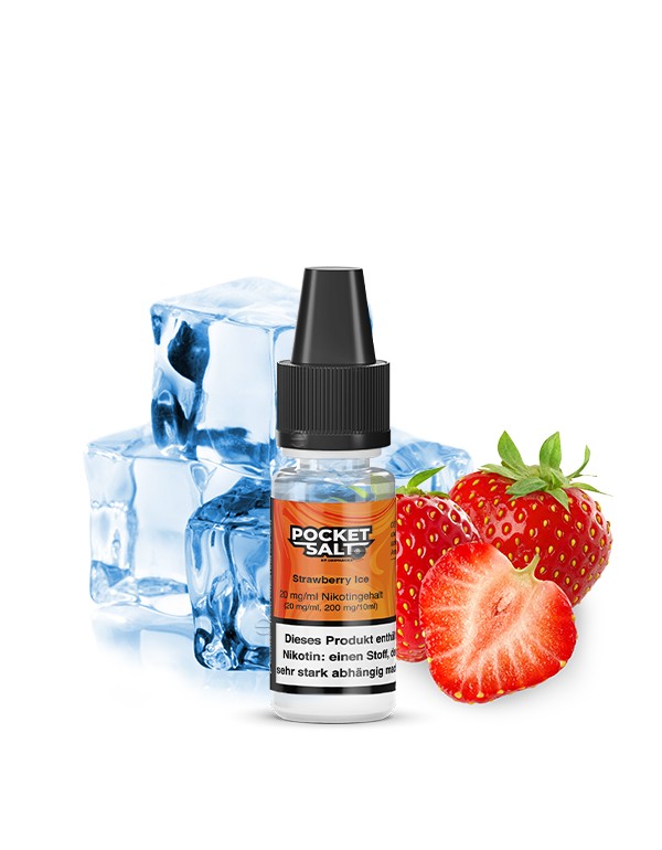 Pocket Salt Strawberry Ice Nikotinsalz Liquid 20mg/ml by Drip Hacks