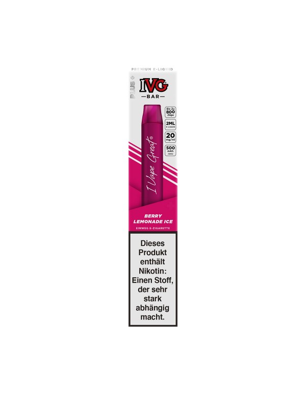 IVG BAR | Berry Lemonade ICE Einweg E Zigarette mit Nikotin
