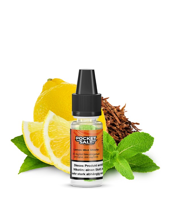 Pocket Salt Lemon Mint Shisha Nikotinsalz Liquid 20mg/ml by Drip Hacks