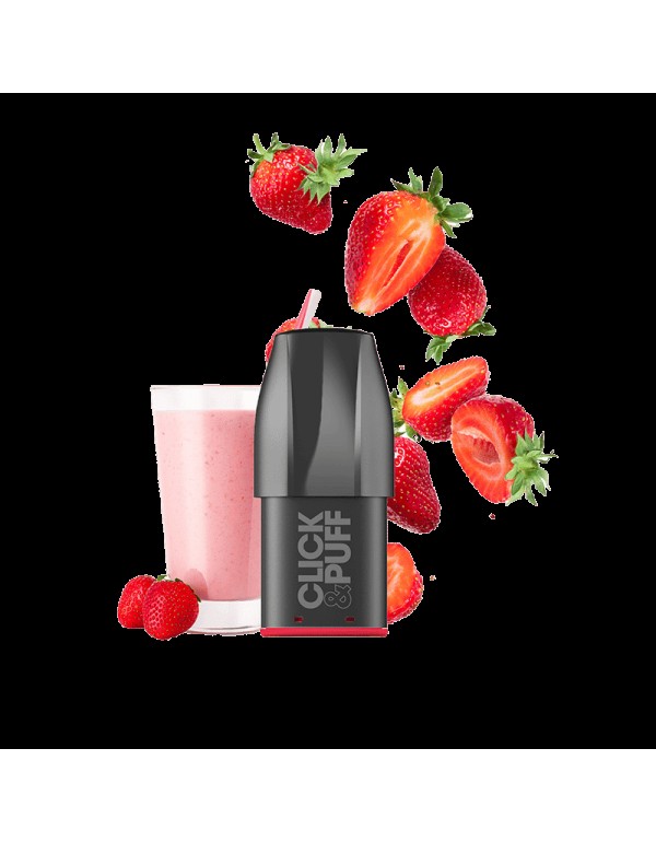 X-BAR Click & Puff Prefilled Pod 20mg/ml - Strawberry Milkshake